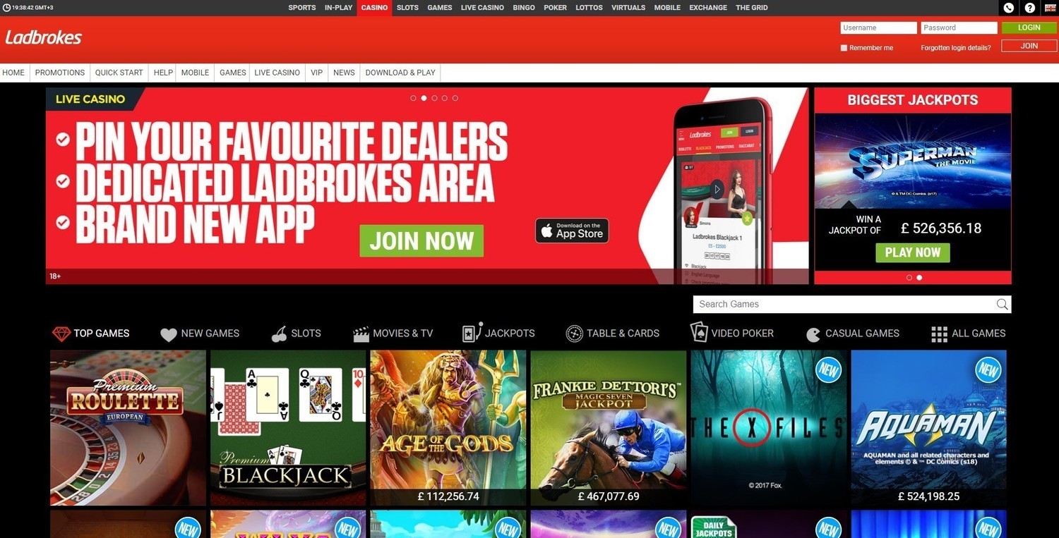 Казино Ladbrokes