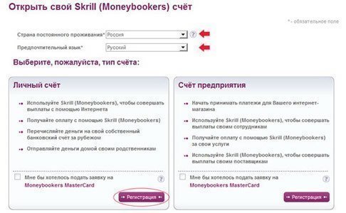 Moneybookers, Платежные методы