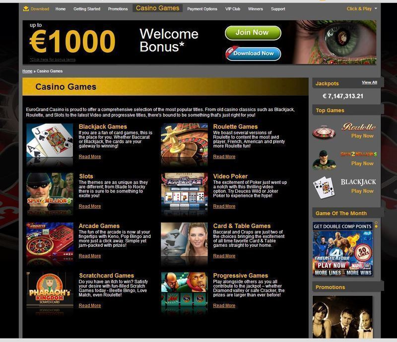 Казино EuroGrand (ЕвроГранд)